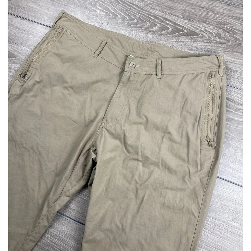 Clothing Arts Men's‎ Pcubed Pick Pocket Proof Travel Pants Beige Size 36 X 34